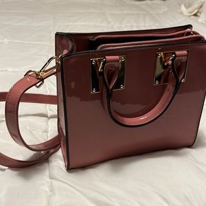 Purse with handles and strap